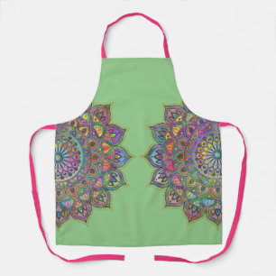Classy Colourfully Mandala India Style 1 Apron