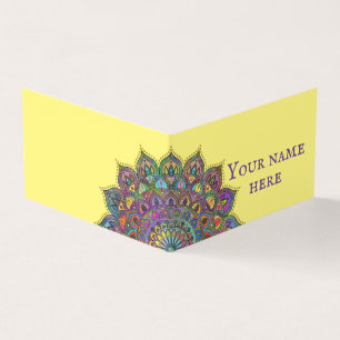 Classy Colourfully Mandala India Style 1 Business Card