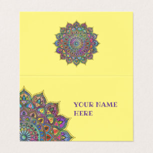 Classy Colourfully Mandala India Style 1 Business Card