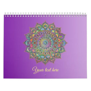 Classy Colourfully Mandala India Style 1 Calendar