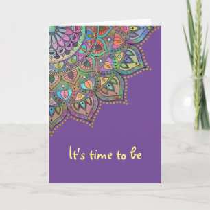 Classy Colourfully Mandala India Style 1 Card
