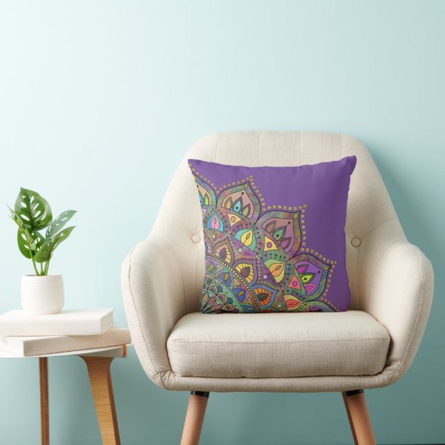 Classy Colourfully Mandala India Style 1 Cushion (Chair)