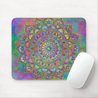 Classy Colourfully Mandala India Style 1 Mouse Pad