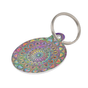 Classy Colourfully Mandala India Style 1 Pet Tag