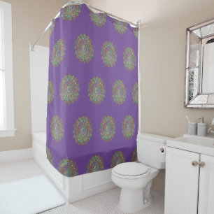 Classy Colourfully Mandala India Style 1 Shower Curtain