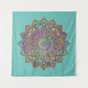 Classy Colourfully Mandala India Style 1 Tapestry