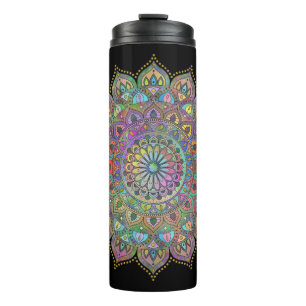 Classy Colourfully Mandala India Style 1 Thermal Tumbler