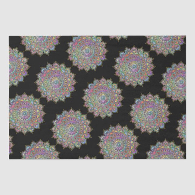 Classy Colourfully Mandala India Style 1 Tissue Paper (Front)