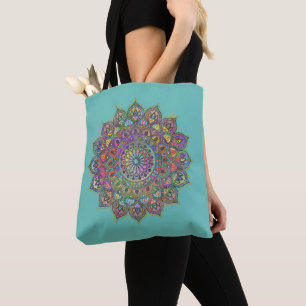 Classy Colourfully Mandala India Style 1 Tote Bag