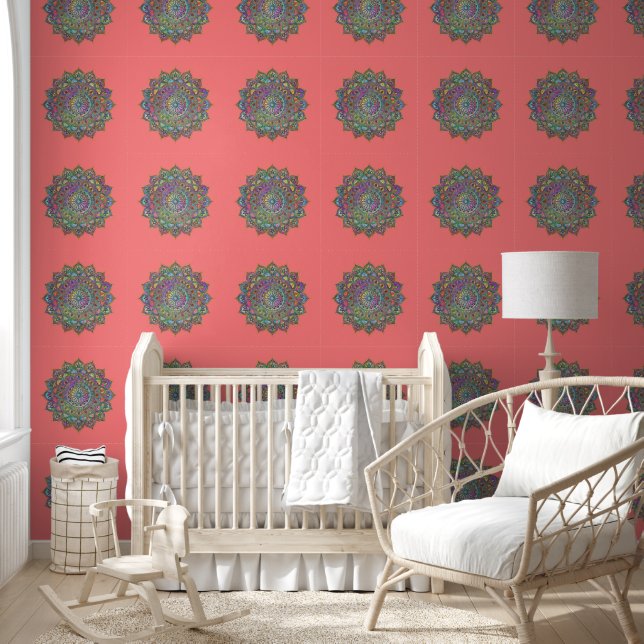 Classy Colourfully Mandala India Style 1 Wallpaper (Kids)