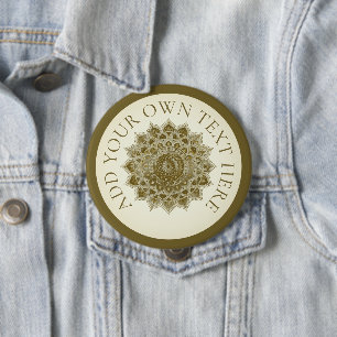 Classy Colourfully Mandala India Style 4 10 Cm Round Badge
