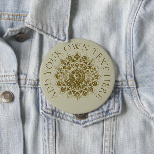 Classy Colourfully Mandala India Style 4 10 Cm Round Badge