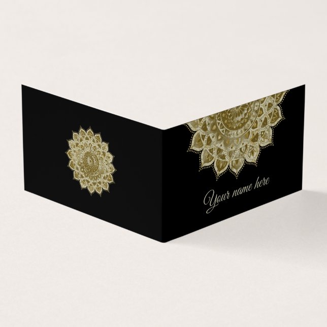 Classy Colourfully Mandala India Style 4 Business Card (Outside)