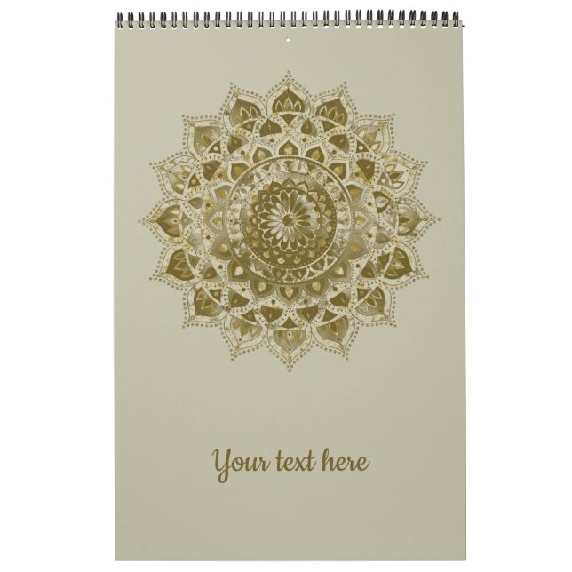 Classy Colourfully Mandala India Style 4 Calendar (Cover)