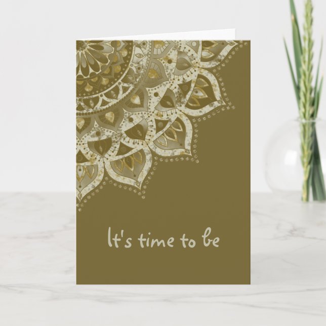 Classy Colourfully Mandala India Style 4 Card (Front)