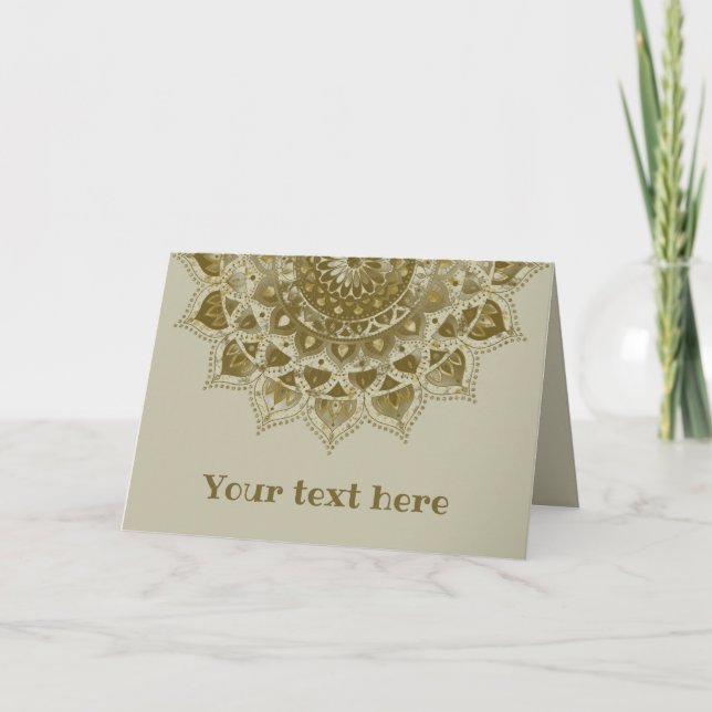 Classy Colourfully Mandala India Style 4 Card (Front)
