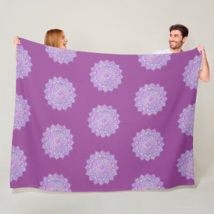 Classy Colourfully Mandala India Style 4 Fleece Blanket