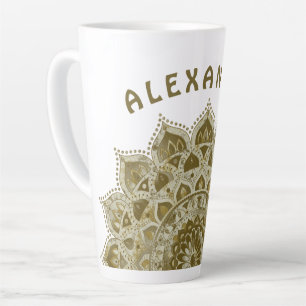 Classy Colourfully Mandala India Style 4 Latte Mug