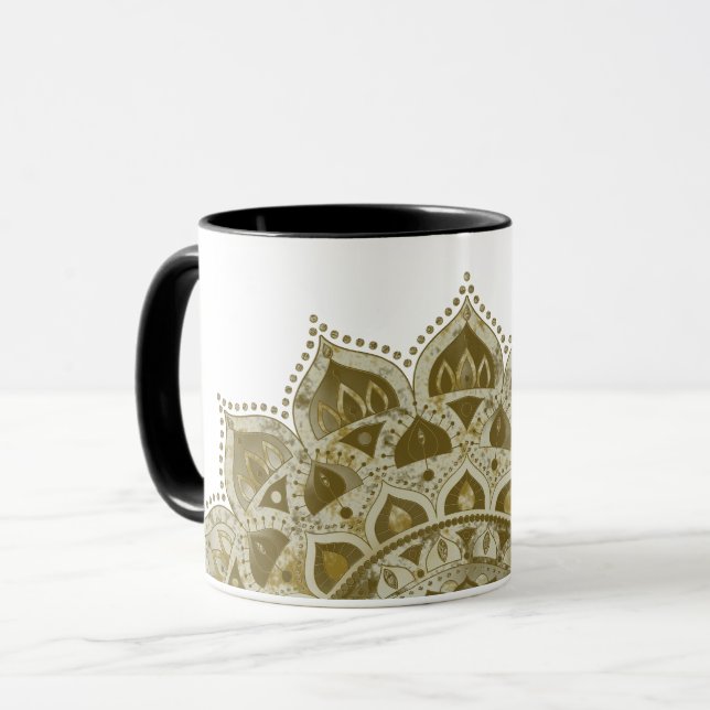 Classy Colourfully Mandala India Style 4 Mug (Front Left)