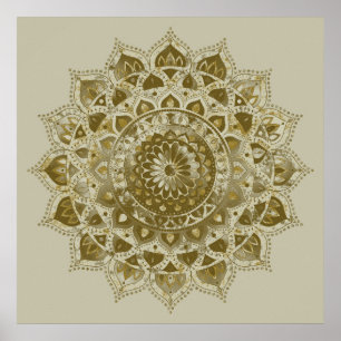 Classy Colourfully Mandala India Style 4 Poster
