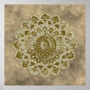 Classy Colourfully Mandala India Style 4 Poster