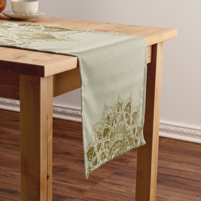 Classy Colourfully Mandala India Style 4 Short Table Runner (In Situ)