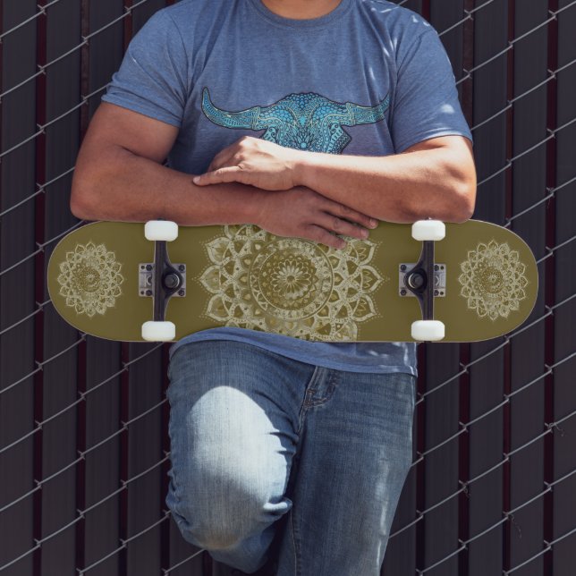 Classy Colourfully Mandala India Style 4 Skateboard (Outdoor 3)