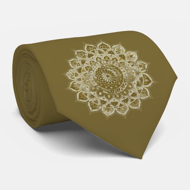 Classy Colourfully Mandala India Style 4 Tie (Rolled)