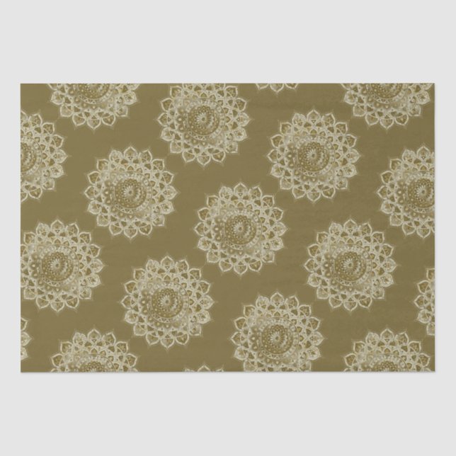 Classy Colourfully Mandala India Style 4 Tissue Paper (Front)
