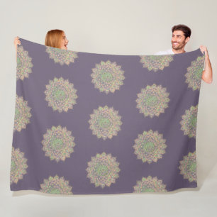 Classy Colourfully Mandala India Style 5 Fleece Blanket