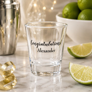 Classy Congratulations  Shot Glass