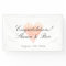 Classy congratulations wedding banner with heart