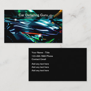 Classy Cool Auto Detailing Business Cards