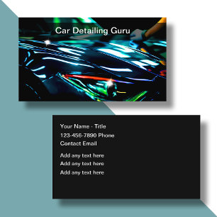Classy Cool Auto Detailing Business Cards