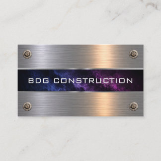 Classy Cool Construction Professional Business Card