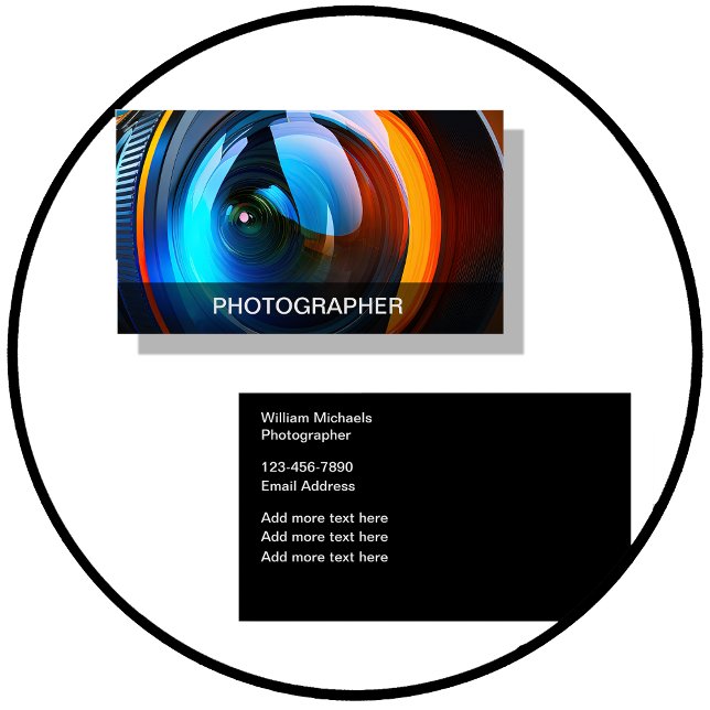 Classy Cool Photographer Business Cards (Creator Uploaded)