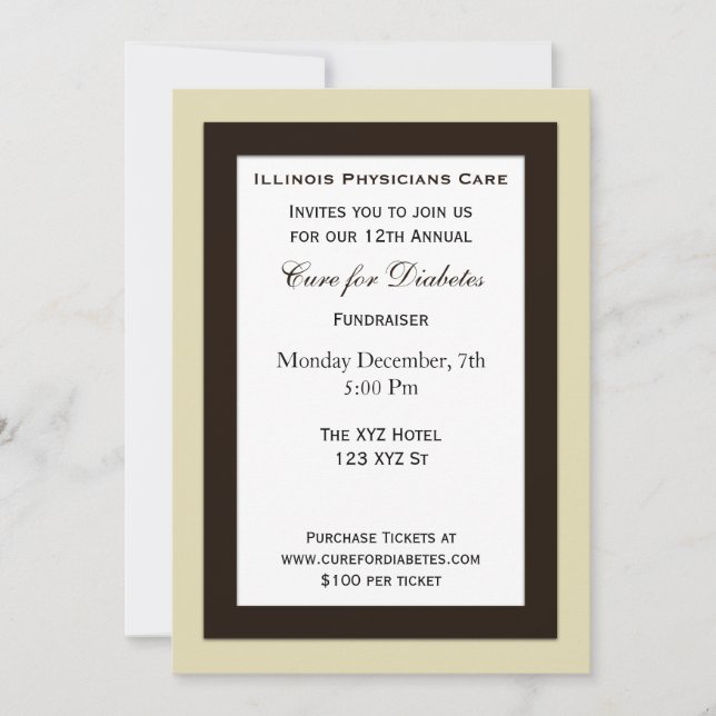 classy Corporate party Invitation (Front)