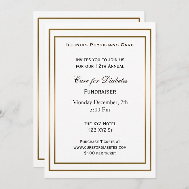 classy Corporate party Invitation (Front/Back)
