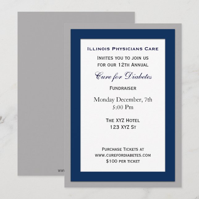 classy Corporate party Invitation (Front/Back)