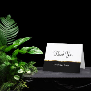 Classy Corporate Thank You Cards Desitn