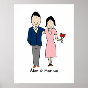 Classy couple print - customisable 8.5 x 11