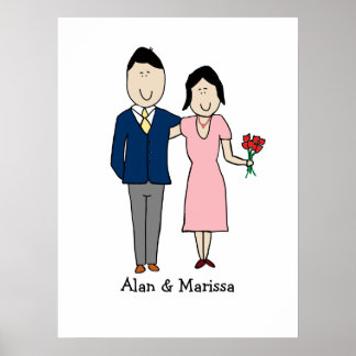 Classy couple print - customisable 8.5 x 11