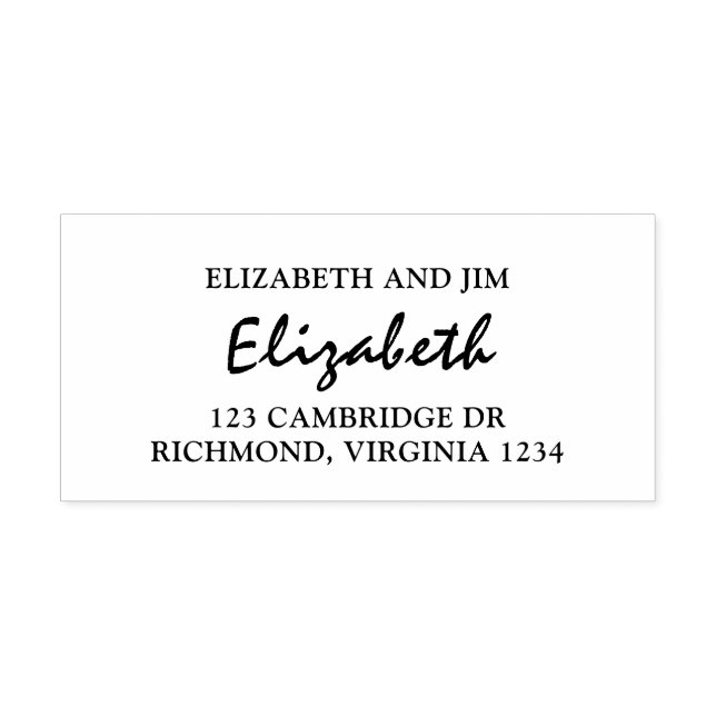 Classy Couple Return Address Self-inking Stamp (Design)