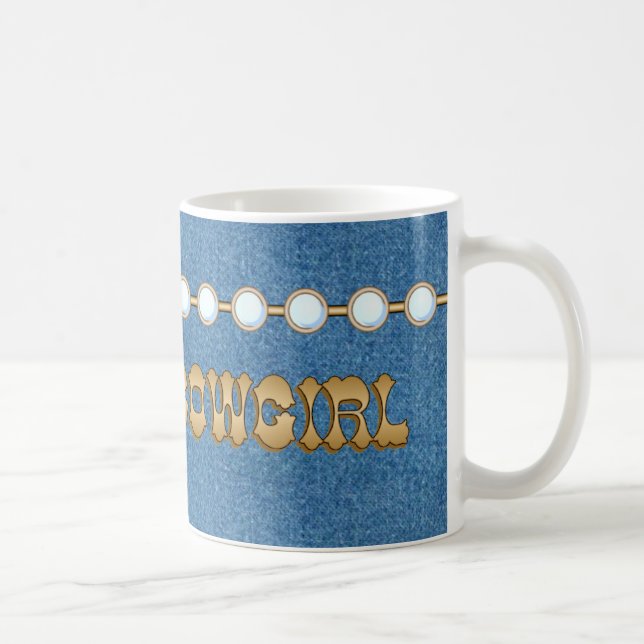 Classy Cowgirl Denim MUG (Right)