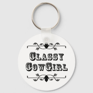Classy Cowgirl KEY CHAIN ~ Customisable