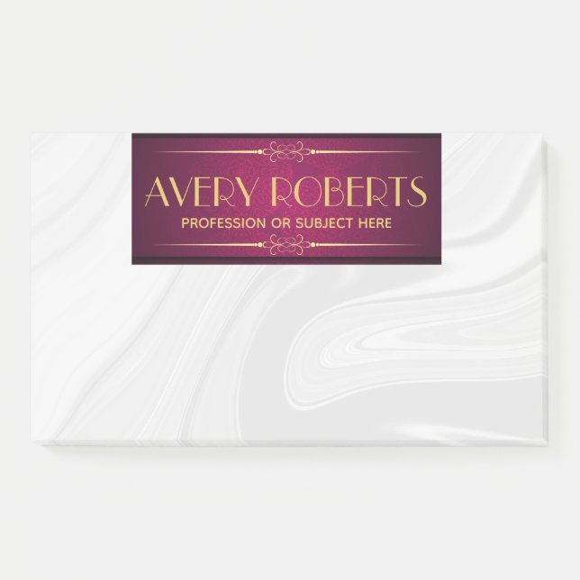 Classy crimson mandala Elegant luxury geometric Post-it Notes (Front)