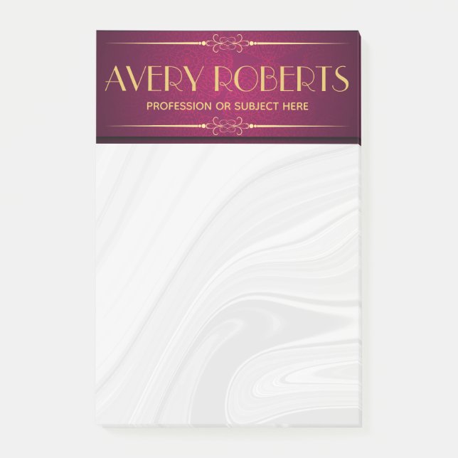 Classy crimson mandala Elegant luxury Post-it Notes (Front)
