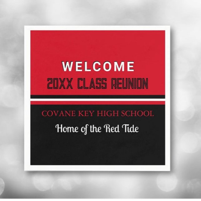 Classy! Custom class reunion Paper Napkin (Creator Uploaded)