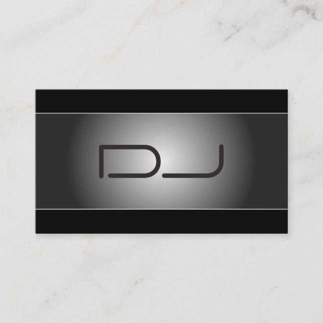 Classy Custom DJ Business Card (Front)