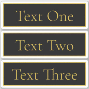 Classy Customisable Black & Faux Gold